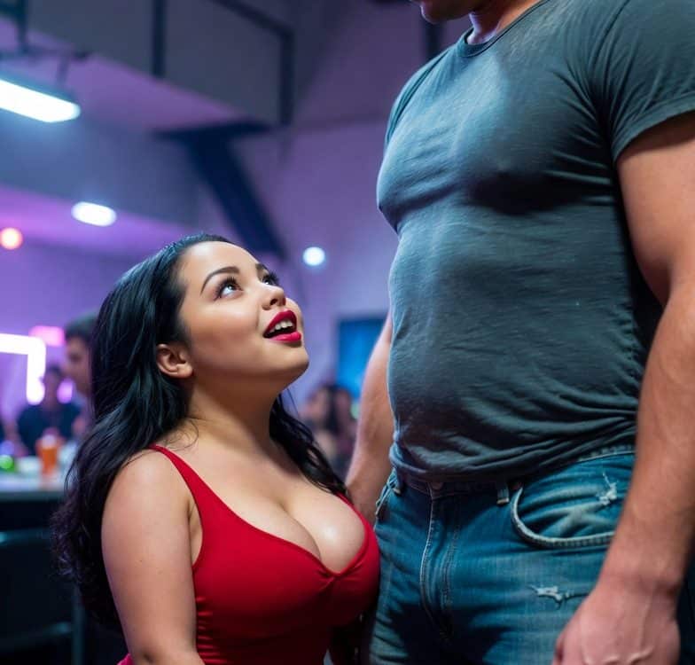 little woman midget meeting with a guy she talked to at a party